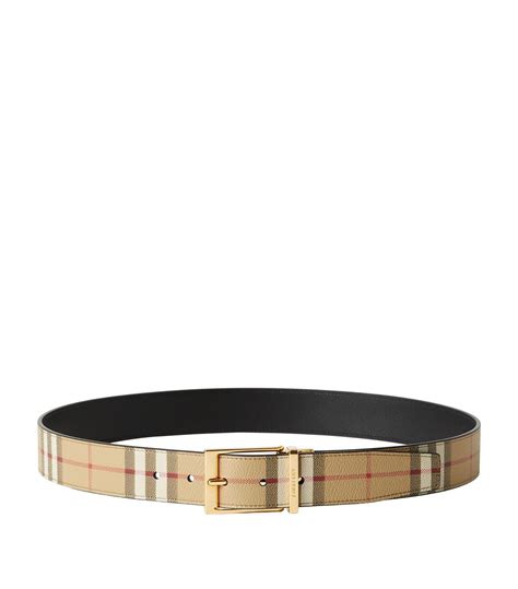 burberry classic check belt|Reversible Check B Cut Belt in Snug/black .